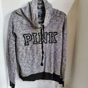 VS pink cowl neck hoodie